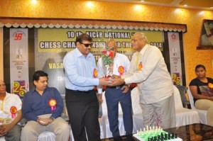 Shri. Bhausaheb Mohol faciliated to Mr. Charudatta Jadhav